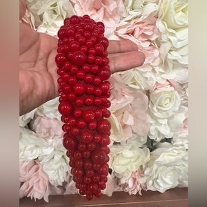 Beautiful red beaded headband ❤️